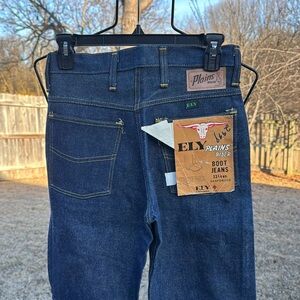 Vintage Ely Plains Rider Dem Jeans 1960s Sanforized USA made 16 Bootcut